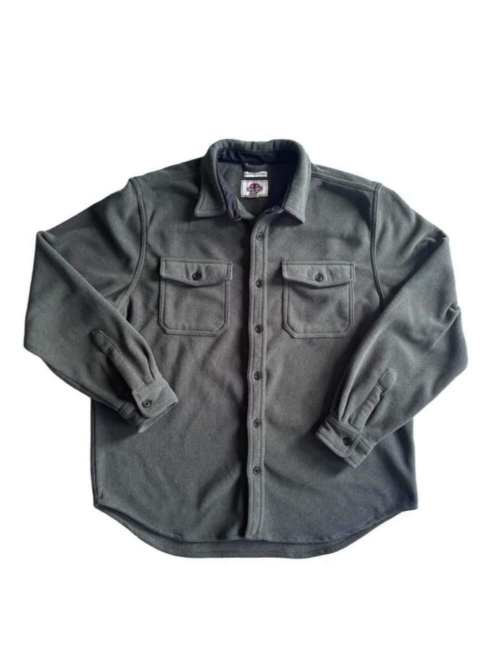 Field & Forest Northwood Fleece Green Button Up Shirt Jacket XL